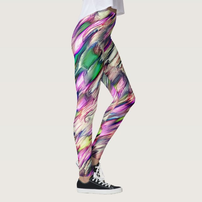 Stalagmite oder Gestein mit blassfarbenen Fels Leggings (Rechts)