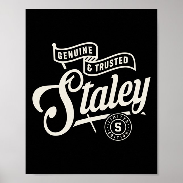 Staley Name Custom - Staley Aufkleber Poster (Vorne)