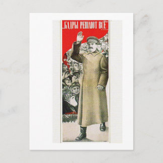 Stalin der Führungsperson Postkarte