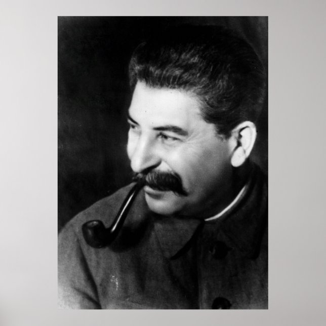 Stalin-Foto-Portrait Poster (Vorne)