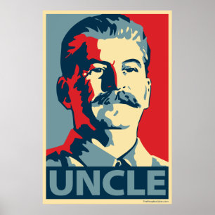 Stalin - Onkel Joe: Obama-Parodieplakat Poster