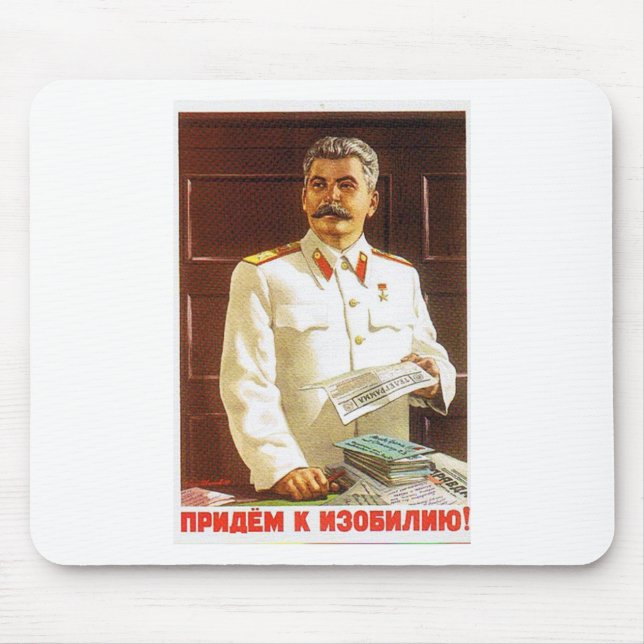 Stalin-Plakatkunst Mousepad (Vorne)