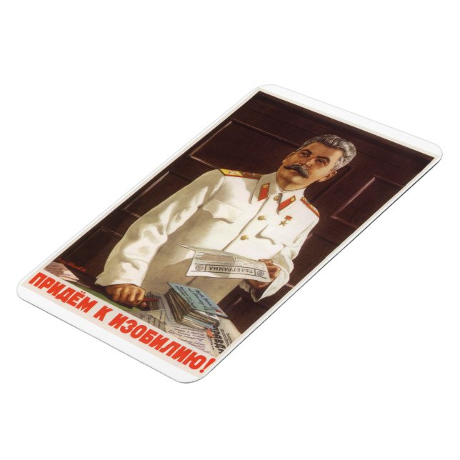 Stalin sowjetisches Poster Magnet (Linke Seite)