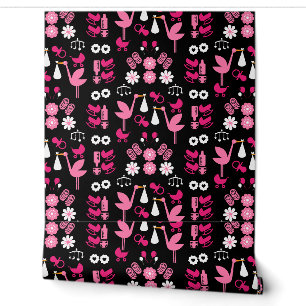Stalk Delivery Twin Baby Room Tapete