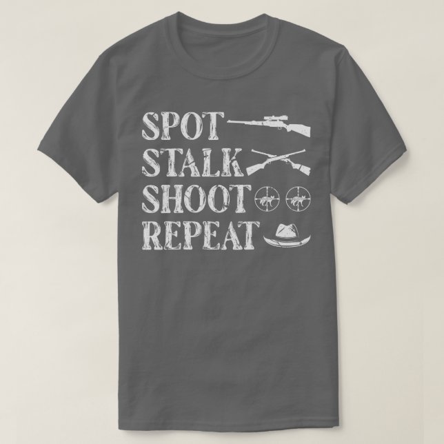 Stalk Shoot Jagd Coyote Hunter T-Shirt (Design vorne)