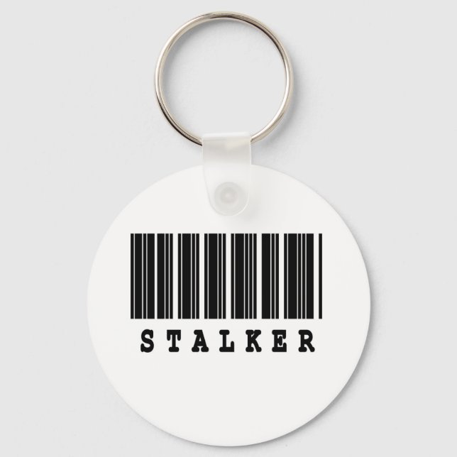 Stalker-Barcode-Design Schlüsselanhänger (Vorderseite)