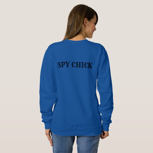 STALKER CHICK SPY CHICK SWEATSHIRT (Schwarz voll)