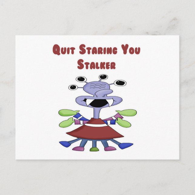 Stalker Monster Postkarte (Vorderseite)