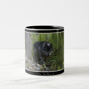 Stalking Gray Wolf & Forest Drink Tasse