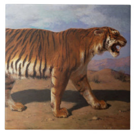 Stalking Tiger (von Rosa Bonheur) Fliese