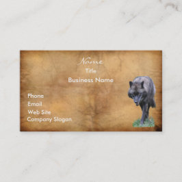STALKING WOLF Business Card oder Visitenkarte