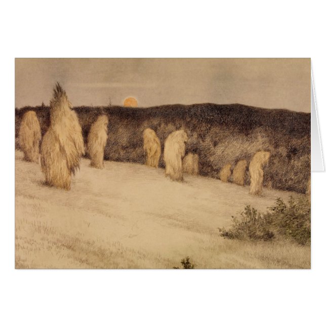 Stalks des Getreides im Mondlicht (Vorderseite (Horizontal))