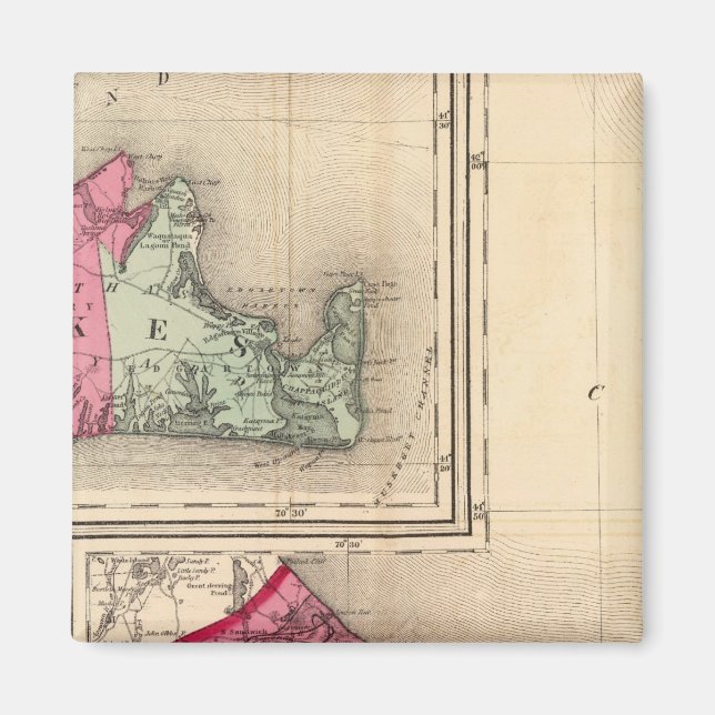 Stall, Herzöge, Nantucket-Landkreise Magnet (Vorne)