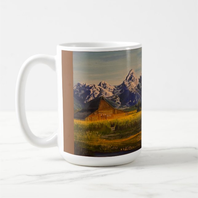 Stall im Grand Teton, von Gary Poling Kaffeetasse (Links)