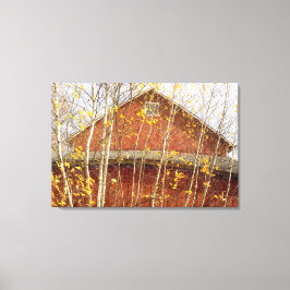 Stall in Connecticut im Herbst Leinwanddruck