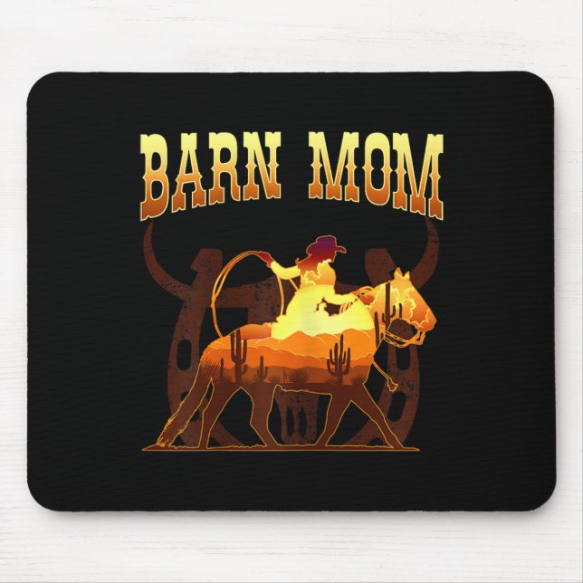 Stall Mama I Pferdefan Mousepad (Vorne)