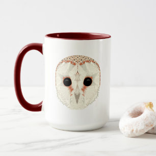 Stall Owl 15oz. Tasse Dark Red