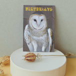 Stall Owl Foto Funny Birthday Card Karte<br><div class="desc">Geburtstagskarte für alle,  die das Foto einer Barnschüssel mit einem humorvollen Geburtstagsgruß in sich tragen. Wählen Sie aus einer matten oder glänzenden Stilkarte.</div>