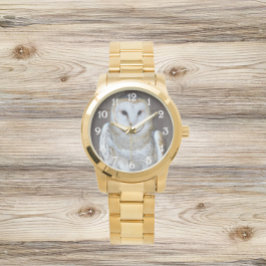 Stall Owl Raptor Foto Armbanduhr