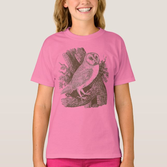 Stall Owl Woodcut T-Shirt (Vorderseite)