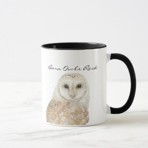 Stall Owls Rock - Wasserfarben-Vogelsammlung Tasse