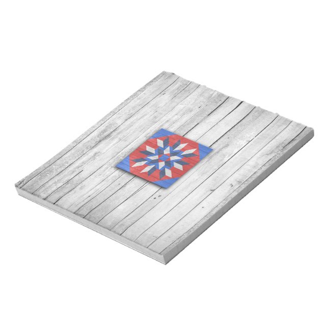 Stall Quilt Star 2 Notizblock (Rotiert)
