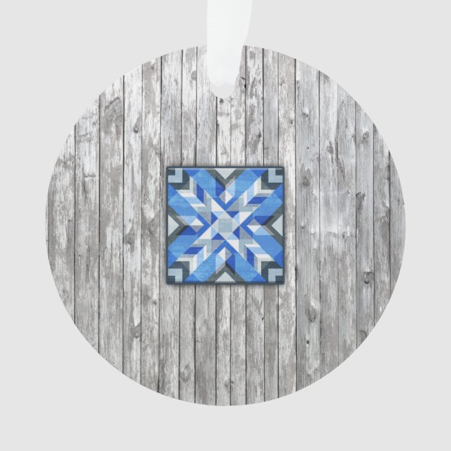 Stall Quilt Star 5 Ornament (Vorderseite)