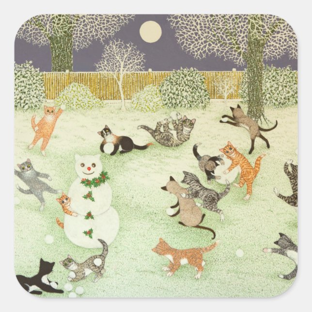 Stall Storming 2011 Quadratischer Aufkleber (Vorderseite)