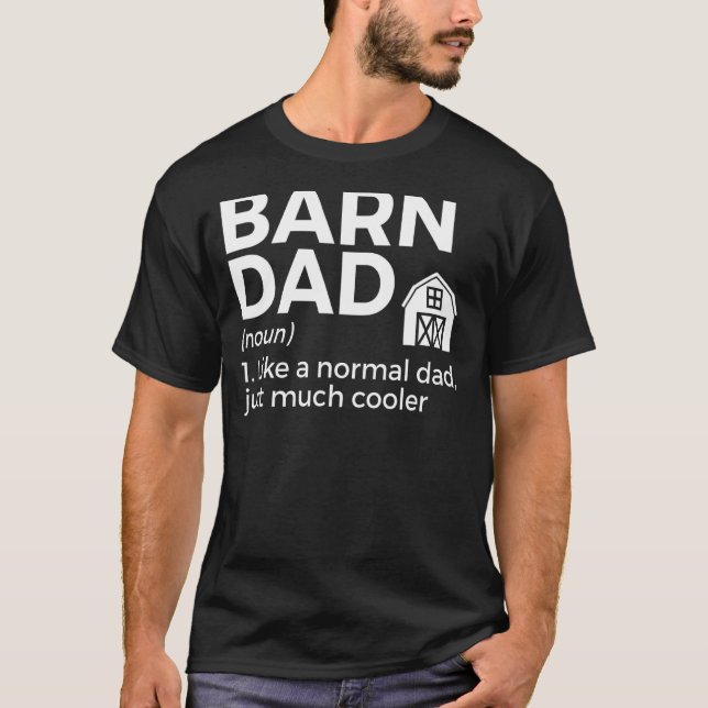 Stall Vater Definition Pferdereiten T-Shirt (Vorderseite)