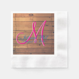 Stall Wall 3d Monogramm Serviette