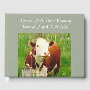Stall Wedding Cow Couple (Namen) Gästebuch