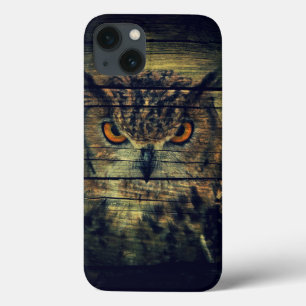 Stall Wood Gothic wild bird Spooky Hoot Uhu Case-Mate iPhone Hülle