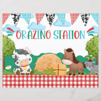 Stallgrasstation Food Dessert Table Sign