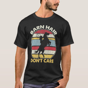 Stallhaar, Egal, Reitermädchen, Lustiger Bauernhof T-Shirt