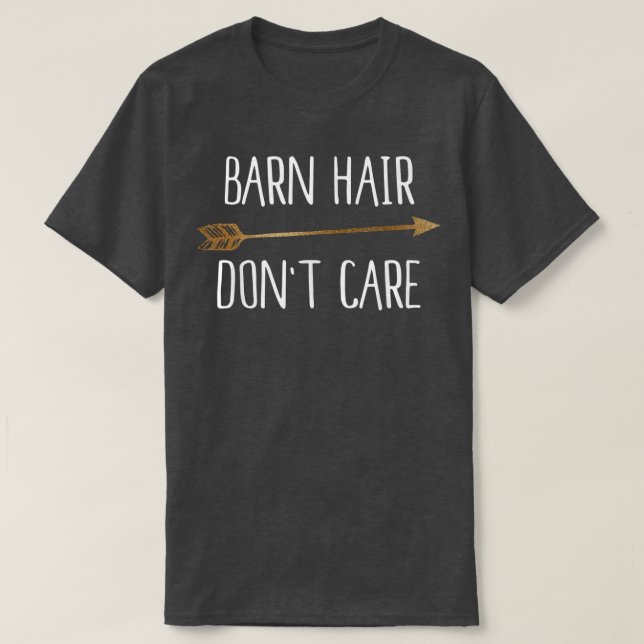 Stallhaar kümmern sich nicht um Pferde  T-Shirt (Design vorne)