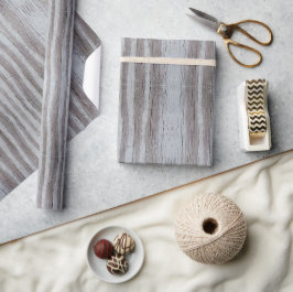 Stallholz Graue schwarze Streifen Geschenkpapier