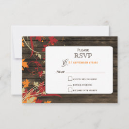 Stallholz Rustikale Herbstlaube Hochzeit rsvp