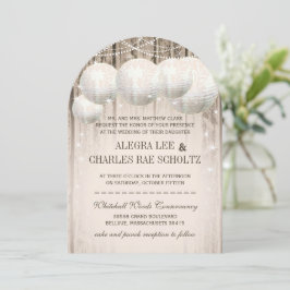 Stallholz unter den Sternen Hochzeitspapier Latter Einladung