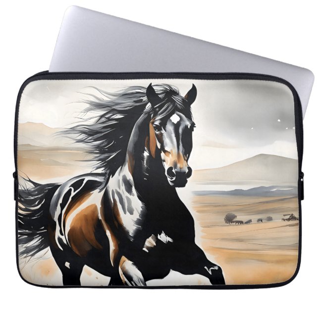 Stallion in Full Stride Laptopschutzhülle (Vorderseite)