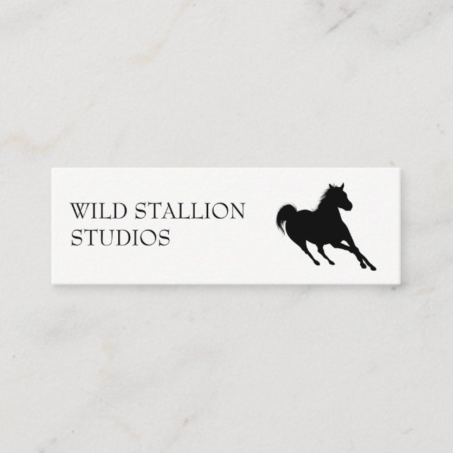 Stallion | Tierart | Video-Animation Mini Visitenkarte (Vorderseite)