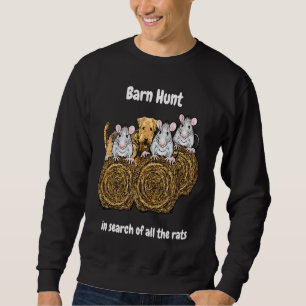 Stalljagd auf der Suche nach Ratten mit Airedale T Sweatshirt