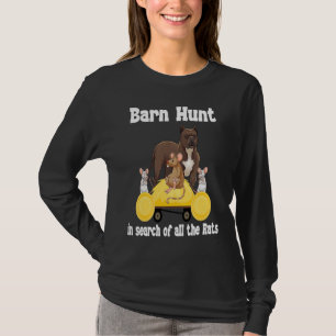 Stalljagd auf der Suche nach Ratten mit Stab Bull  T-Shirt