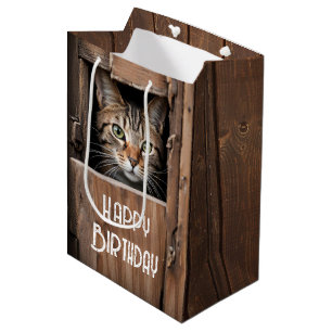 Stallkatze zum Geburtstag Mittlere Geschenktüte
