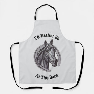 Stallpferd, Vintages Tier Schürze
