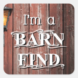 Stallsuche Quadratischer Aufkleber