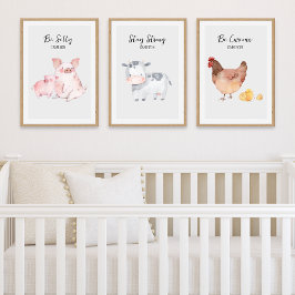 Stalltiere Kinderzimmer Tiere Personalisiert Bilderwand Sets