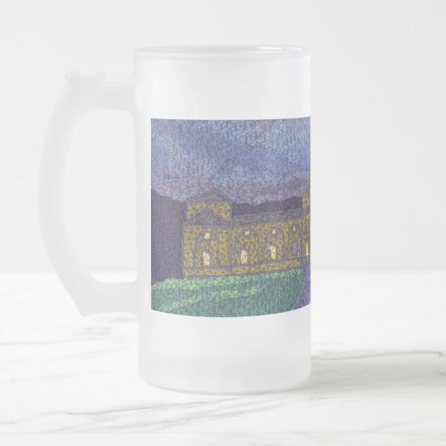 Stallungen mit Chatsworth Mattglas Bierglas (Links)