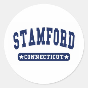 Stamford Connecticut Uni Style T-Shirts Runder Aufkleber