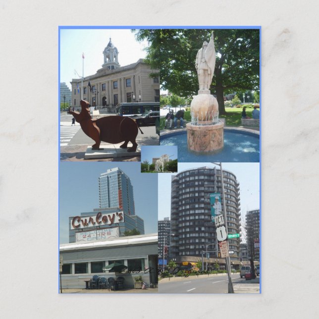 Stamford Ct Downtown Centre Postcard Postkarte (Vorderseite)