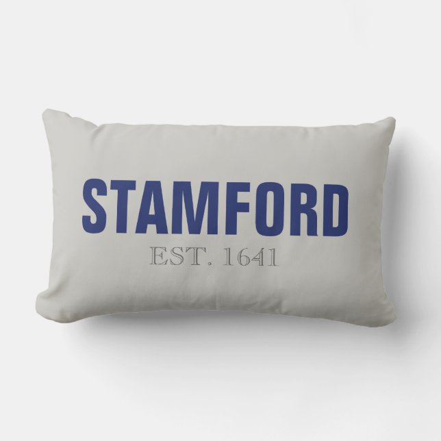 Stamford CT Established 1641 Throw Kissen (Vorderseite)